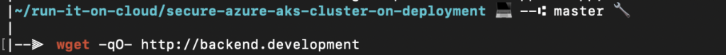 NGINX response before restricting traffic by namespace